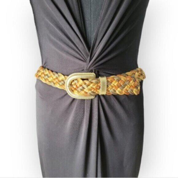 Vintage Braided Nylon Belt Sz M/L - Picture 4 of 11